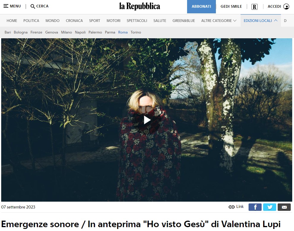 Ho visto Gesù su Repubblica.it